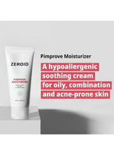 Face moisturizer tube with side label, ZEROID Pimprove Moisturizer, 100 ml