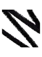 Black eye pencil swatch lines with soft blended texture