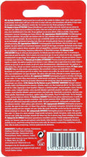 Drumstick lip balm back panel with ingredients, barcode, and product details