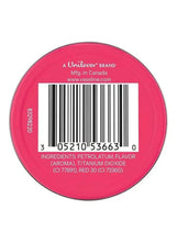 Vaseline Lip Therapy rosy lips tinted balm jar back with barcode and ingredients
