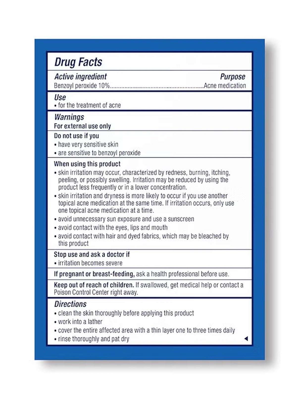 10% Benzoyl Peroxide Acne Cleansing Bar – 113g