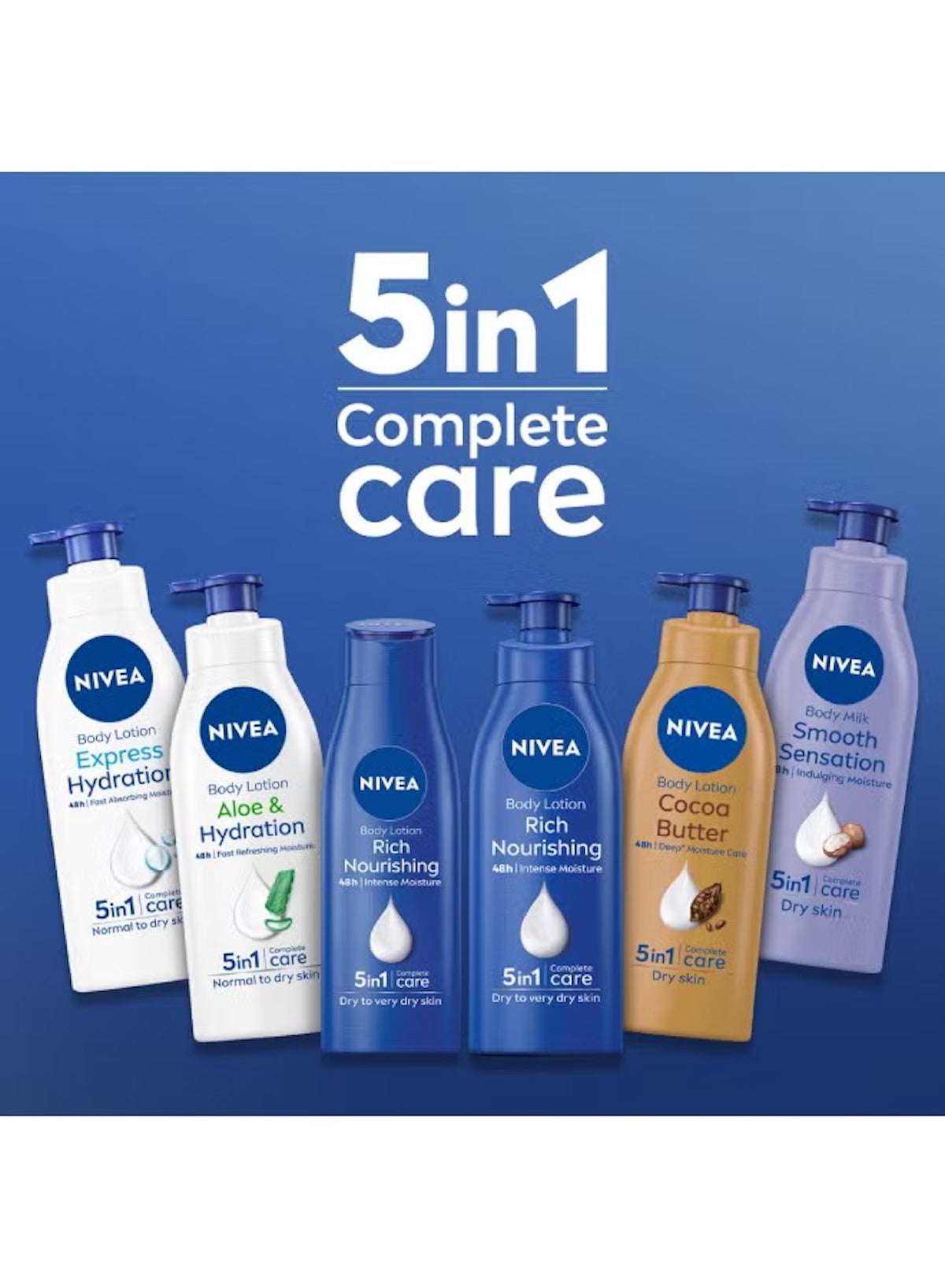 NIVEA 72h Intense Moisture Rich Nourishing Body Lotion for Dry Skin 400ml