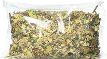 Bag of rabbit food mix with assorted dry pellets and vegetable bits