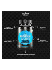 Chelated Magnesium Glycinate 1500MG per Serving – 120 Veg Tablets – Supports Bone, Muscle & Nerve Health