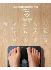 Smart Scale P2 Pro | Wi-Fi & Bluetooth Digital Body Weight Scale | 16 Measurements Including Heart Rate, Body Fat, BMI, Muscle & Bone Mass | 3D Virtual Body Mode