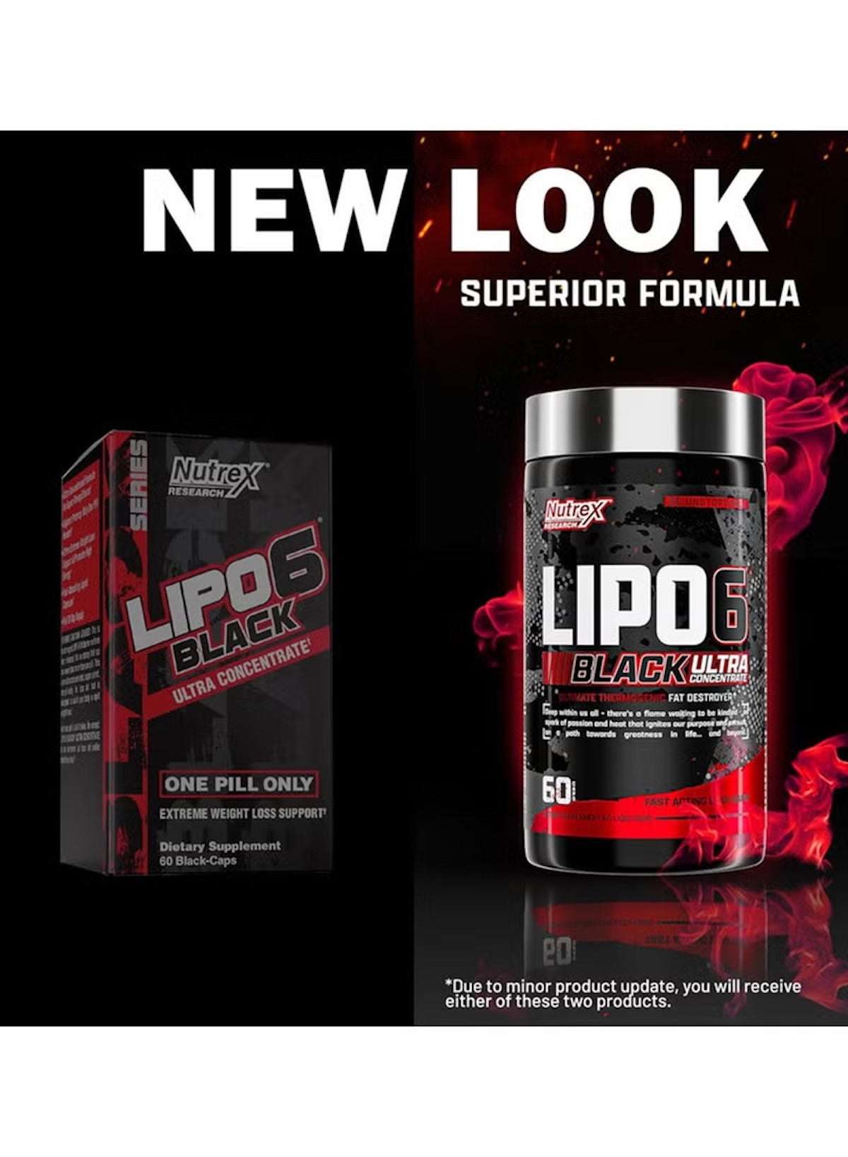 Ultra Concentration Lipo-6 Black Supplement - 60 Capsules