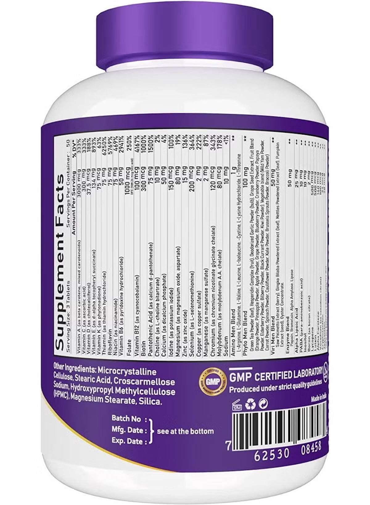 High Potency Multivitamin for Active Men – 150 Tablets