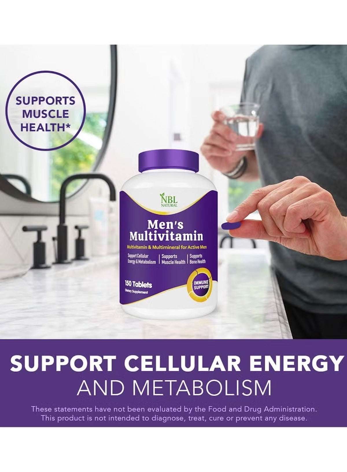 High Potency Multivitamin for Active Men – 150 Tablets