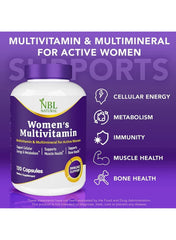 Women's Multivitamin and Multimineral for Active Women – 120 Capsules