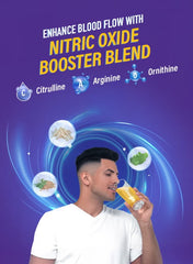 Fast&Up Man Extend Delay Climax - 20 Effervescent Tablets | Fizzy Peach Flavour | Boosts Stamina, Vitality & Performance | Swiss Effervescent Technology