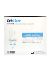 Nebulizer compressor nebulizer machine box with airflow diagram and nozzle jet text