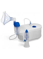 Compressor Nebulizer with Nasal Shower NE C102 | For Cold, Sinus, Allergies & Asthma | Dual Function Nebulizer for Adults & Kids | Made in Italy
