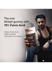 Man Matters Pure Himalayan Shilajit Gummies | 60 Vegan Gummies | With KSM-66 Ashwagandha, Gokshura, Black Musli & Ginseng | Sugar-Free Energy & Strength Booster