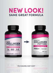 NeoCell Grass-Fed Collagen + Vitamin C & Biotin – 180 Tablets (Packaging May Vary)