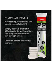 SIS sugar free hydration tablets in berry flavor, designed to aid hydration during exercise.