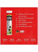 Berry electrolyte tablets tube with nutrition and vitamin amounts