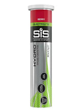Berry hydro electrolyte tablets tube with green label pattern