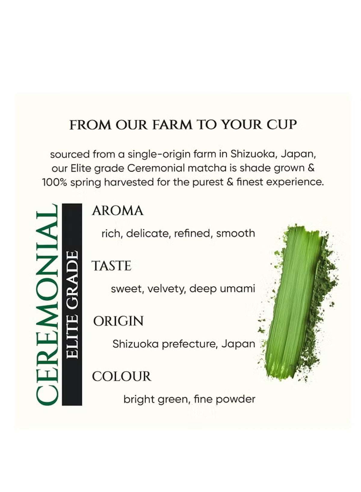 Tencha Matcha Green Tea Ceremonial Elite Grade | Premium Japanese Organic Matcha – 50g