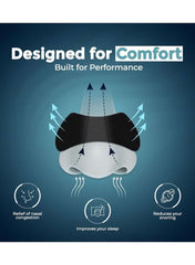 30pcs Performance Breathing Nose Patch | Oil & Sweat Proof Adhesive | Athletic Nasal Strips for Snoring, Sleeping & Sports | Black, Wide Body, Extra Strength, Universal Fit