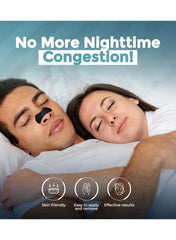 30pcs Performance Breathing Nose Patch | Oil & Sweat Proof Adhesive | Athletic Nasal Strips for Snoring, Sleeping & Sports | Black, Wide Body, Extra Strength, Universal Fit