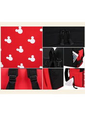 Black & Red Mums Baby Travel Bag