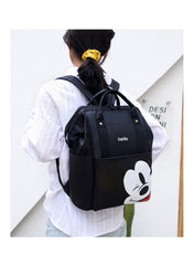 Mums Baby Travel Bag with Cartoon Design – Black