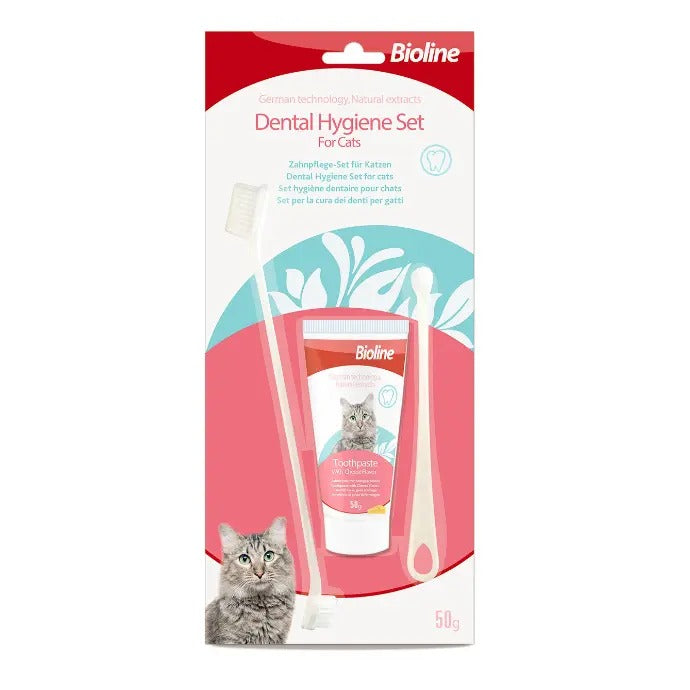 Bioline Dental Hygiene Set For Cats 50g