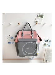 4-Piece Mum’s Baby Travel Bag Set – Grey and Pink