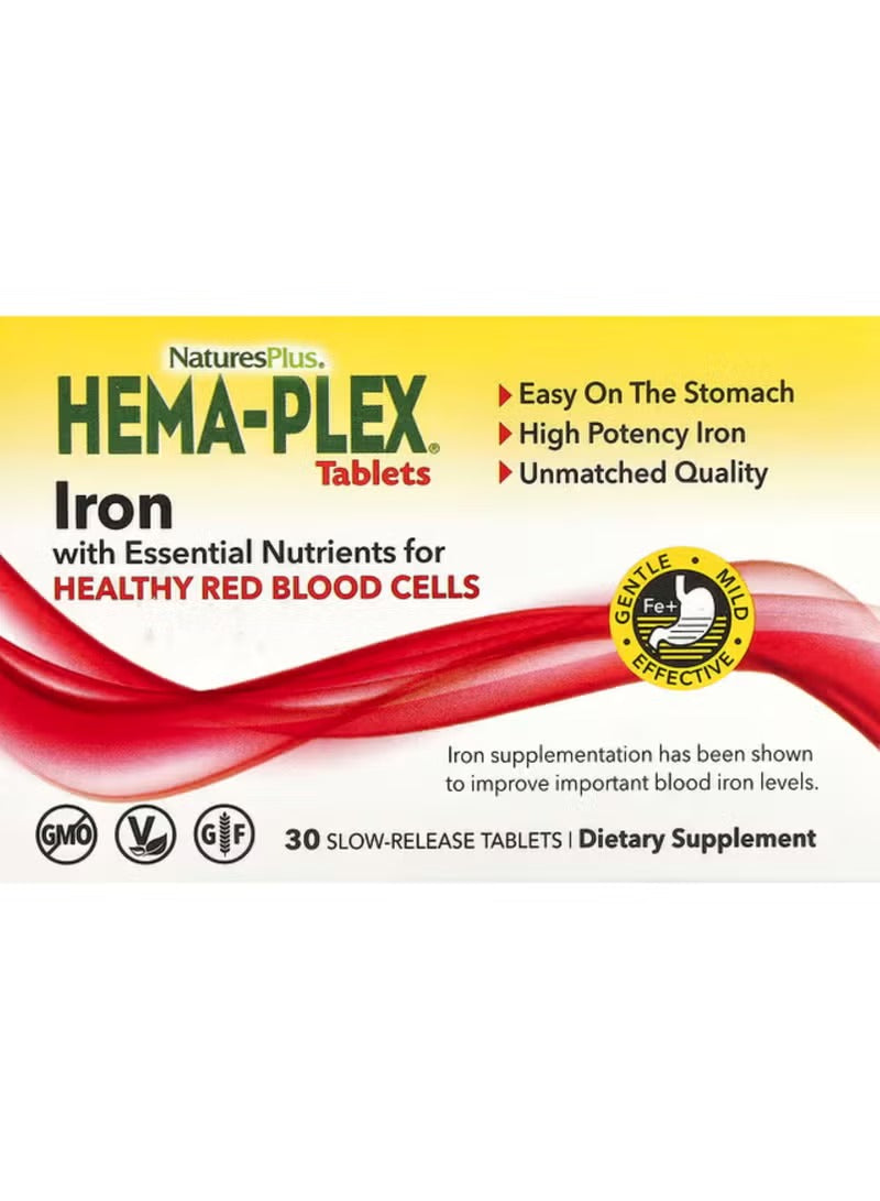 Product Name: Hema-Plex Dietary Supplement – 30 Tablets