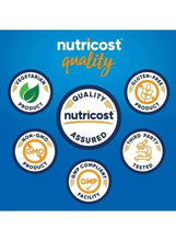 Nutricost quality assurance seals on magnesium supplement bottle