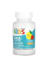 KIDS DHA Chewables – 100% Wild Arctic Cod, Strawberry-Lemon – 180 Fish Gelatin Softgels