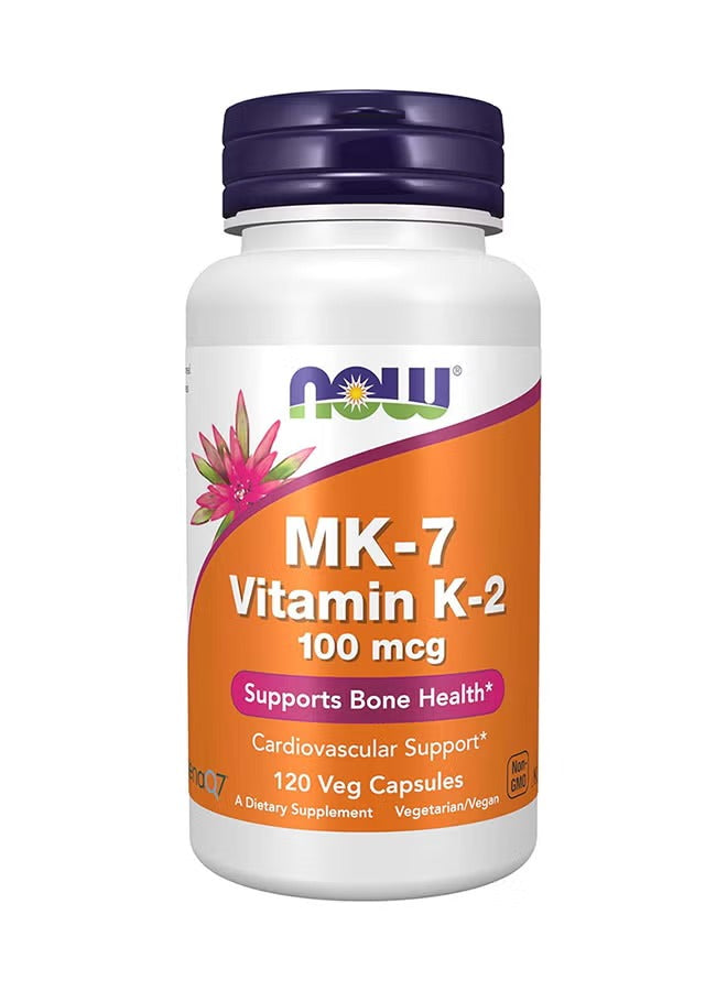 MK-7 Vitamin K-2 – 100 mcg, 120 Veg Capsules