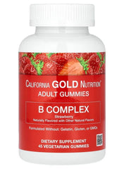 B Complex Gummies – Strawberry – 45 Vegetarian Gummies