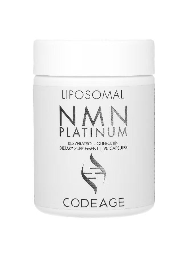 Codeage Liposomal NMN Platinum – Resveratrol & Quercetin, 90 Capsules