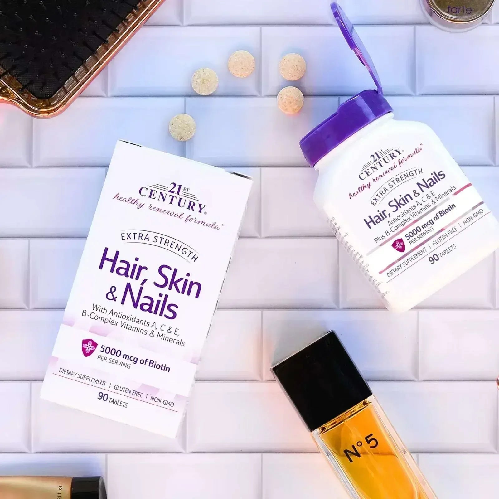 21st Century Hair, Skin & Nails – 90 Tablets - Mumzar
