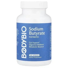 BodyBio Sodium Butyrate – 100 Capsules - Mumzar