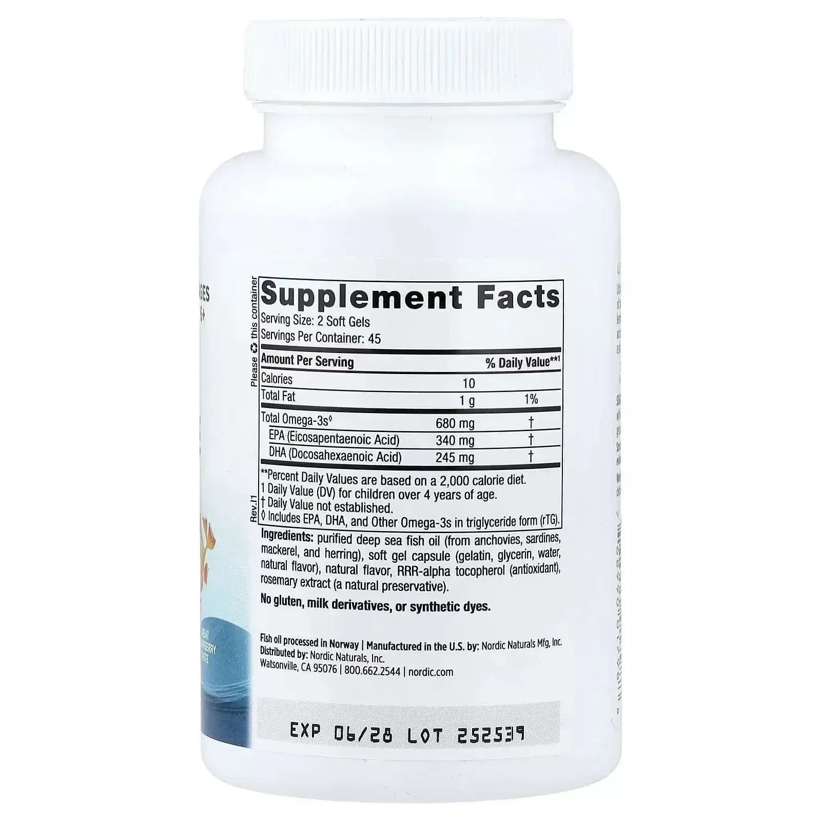 Nordic Naturals Ultimate Omega Junior – Strawberry, 90 Mini Soft Gels - Mumzar