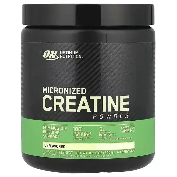 Optimum Nutrition Micronised Creatine Powder, Unflavoured – 10.58 oz (300 g) - Mumzar