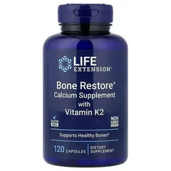 Life Extension Bone Restore – Calcium Supplement with Vitamin K2, 120 Capsules - Mumzar