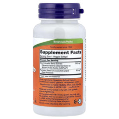NOW Foods, Saw Palmetto Extract, Men's Health, 320 mg, 90 Veggie Softgels - Mumzar