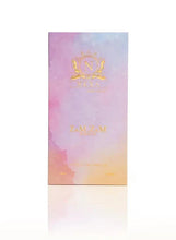 Zamzam Nexa eau de parfum gift box in pastel purple and gold, 70ml