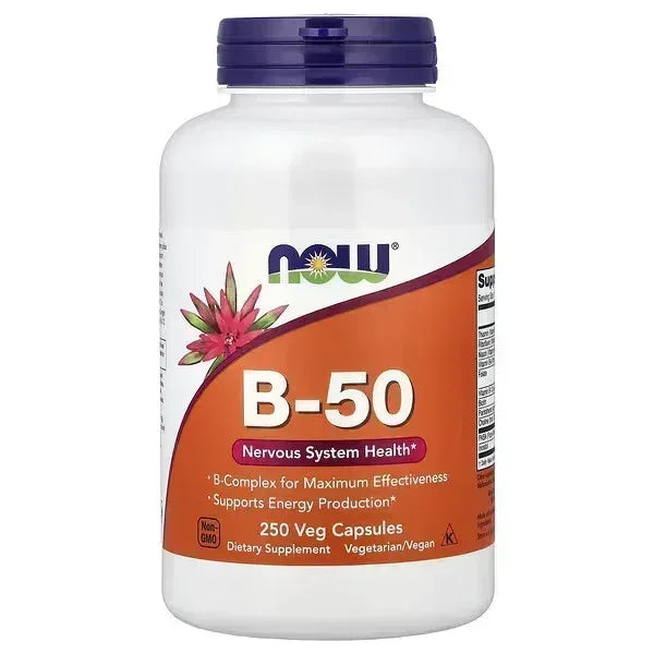 NOW Foods B-50 – 250 Veg Capsules - Mumzar
