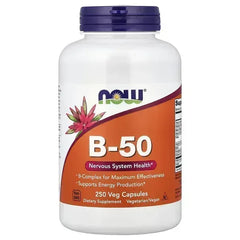 NOW Foods B-50 – 250 Veg Capsules - Mumzar