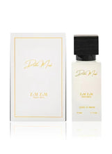 Eau de parfum gift set with cream bottle and matching box with gold trim
