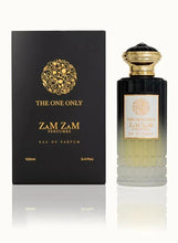 Eau de parfum gift box and bottle set, black and gold with cream, 100 ml