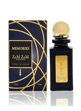 Eau de parfum set: box and black bottle with gold cap