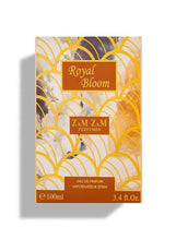 Royal Bloom eau de parfum box with gold text and 100 ml label