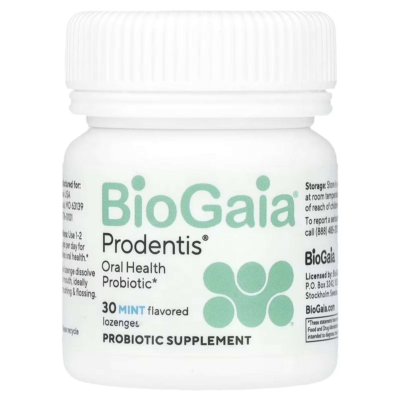 BioGaia Prodentis® Oral Health Probiotic – Mint, 30 Lozenges - Mumzar