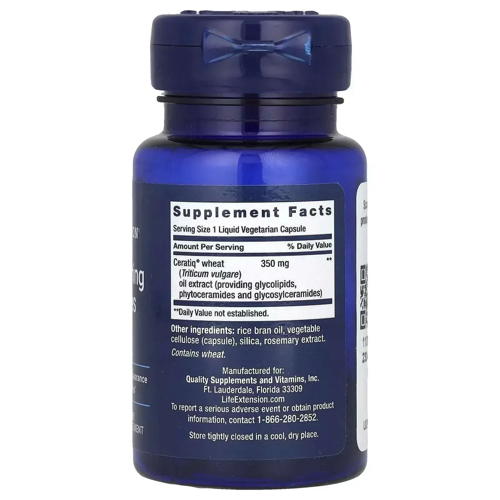 Life Extension Skin Restoring Ceramides – 30 Liquid Vegetarian Capsules – Supports Skin Hydration & Elasticity - Mumzar