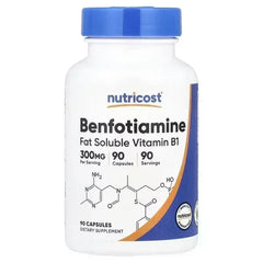 Nutricost Benfotiamine 300 mg – 90 Capsules - Mumzar